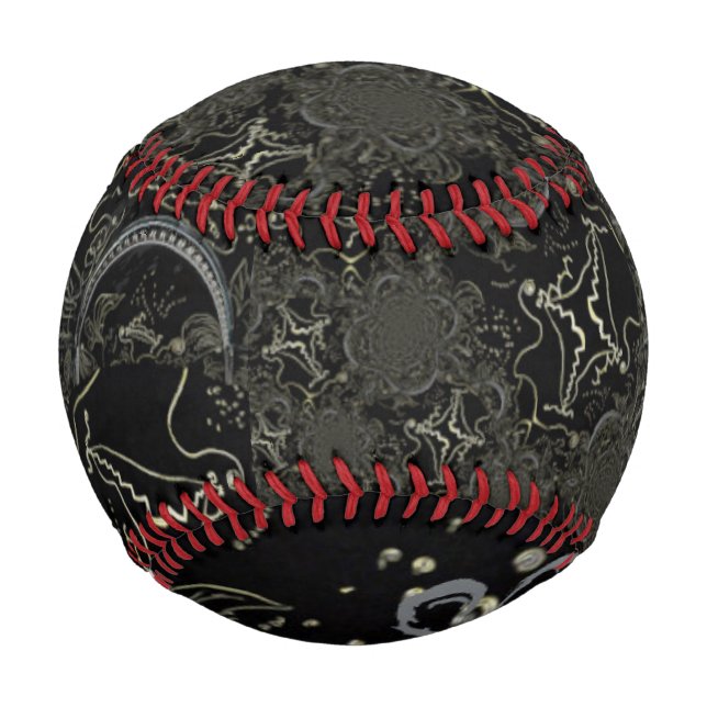 Abstract Art Black  Baseball (Front)