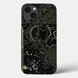 Abstract Art Black  iPhone 13 Case