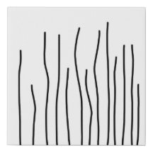 Abstract Art Black White Lines Minimalism