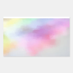 Abstract Art Blank Colourful Template Modern Rectangular Sticker