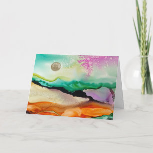 Abstract Art Blank Greeting Card