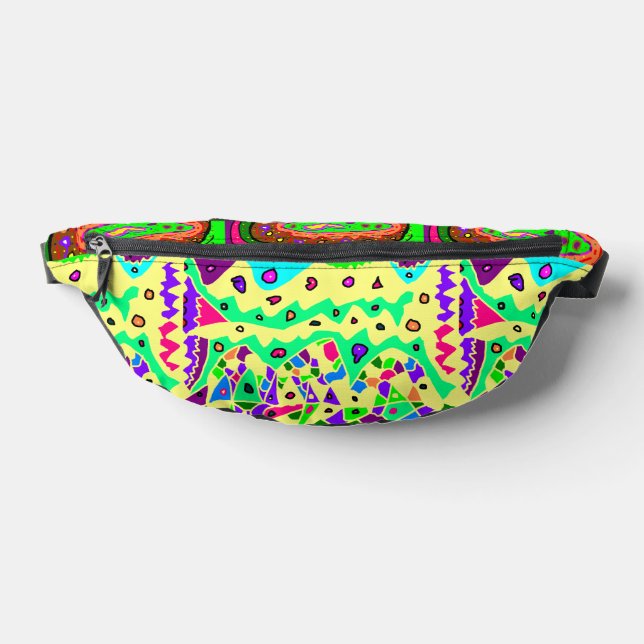 ABSTRACT ART BLAST OFF MANY COLORS DIVINE  BUM BAGS (Lay Down)