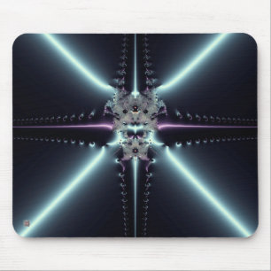 Abstract Art Blue Star Mouse Mat