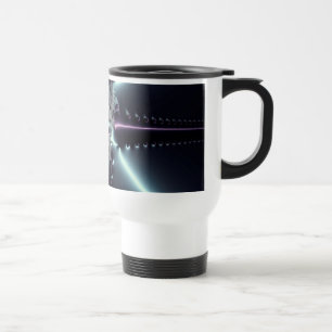 Abstract Art Blue Star Travel Mug