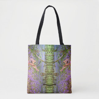 Abstract Art Bluebells Shopping Tote Bag