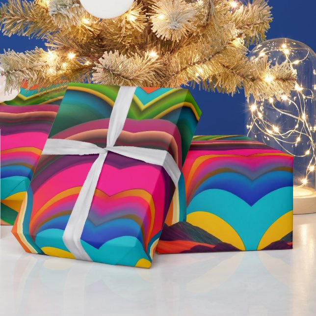 Abstract Art Bonnaroo – Modern Festival-Inspired Wrapping Paper (Holidays)