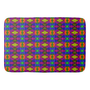 Abstract Art Bright Pattern Bath Mat