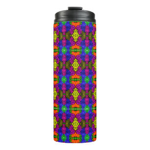 Abstract Art Bright Pattern Thermal Tumbler