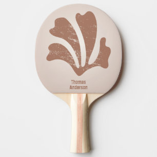 Abstract Art Brown Algae, Kelp Ping Pong Paddle