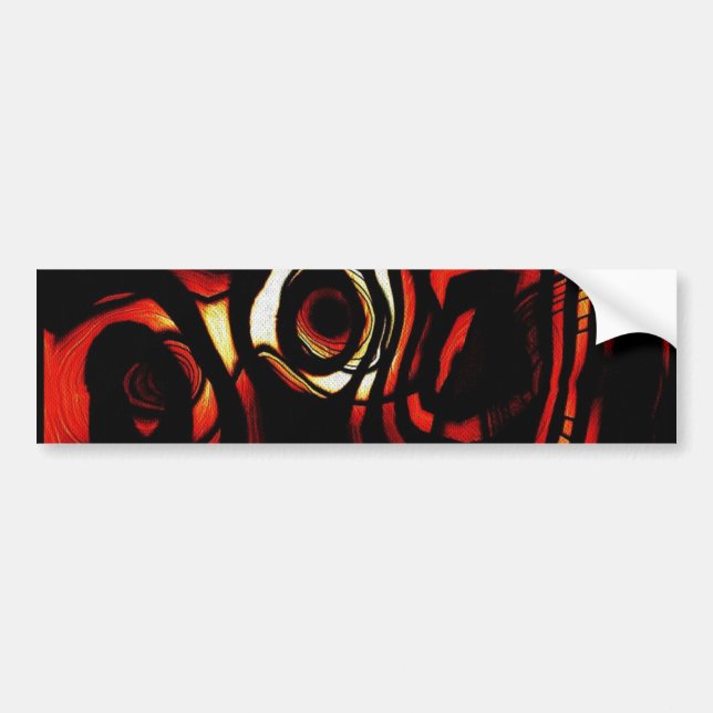 Abstract Art Bumper Sticker (Front)