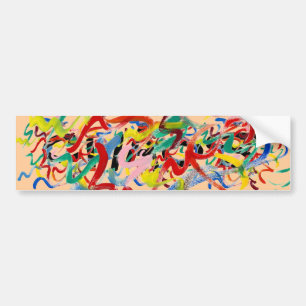 Abstract Art Bumper Sticker