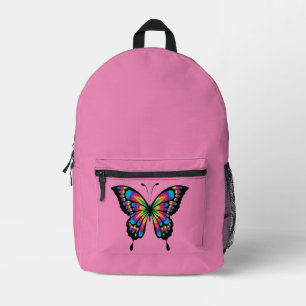 Abstract Art Butterfly Print Backpack Bag