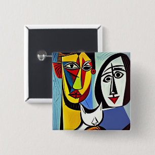 Abstract Art Button