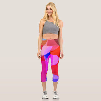Abstract art by Joseph Schillinger, colour version Capri Leggings