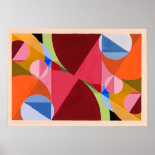 Abstract art by Joseph Schillinger Poster
