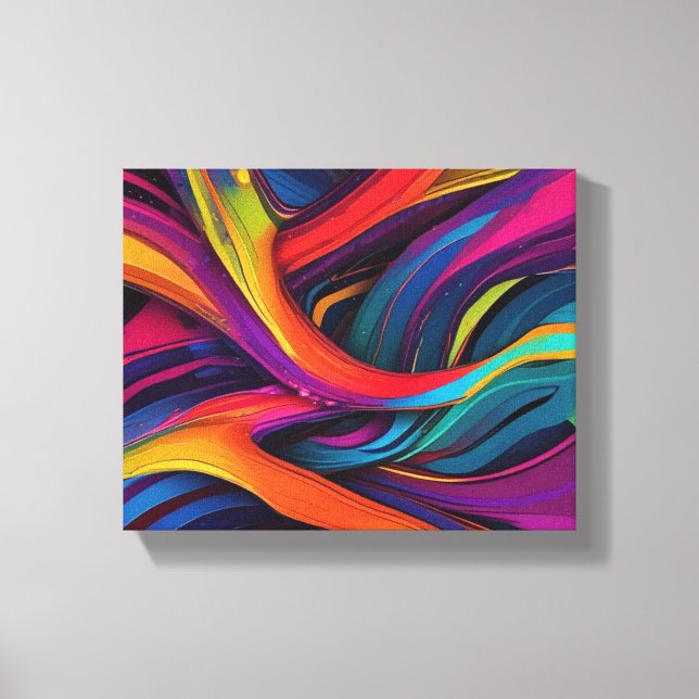 Abstract art canvas print (Front)