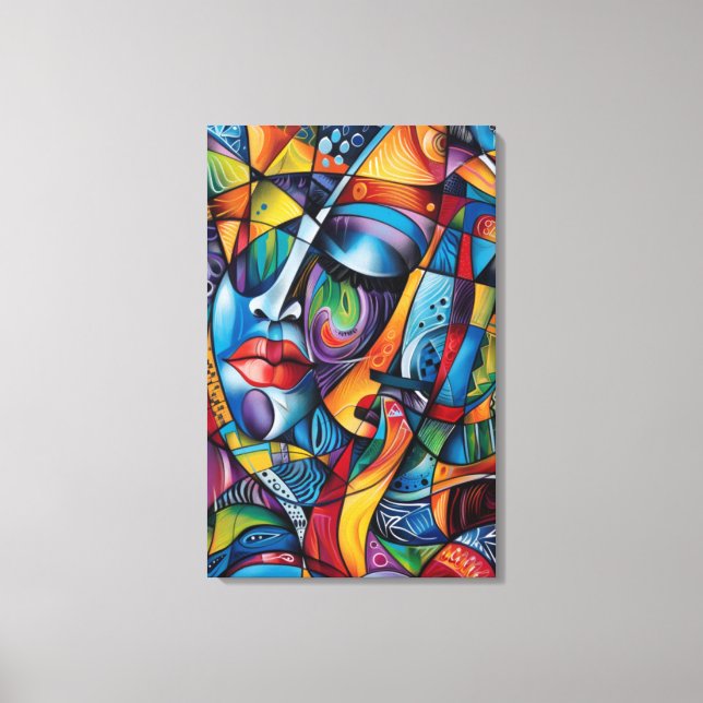Abstract art canvas print (Front)