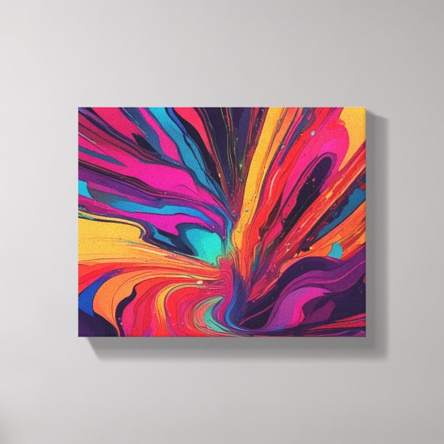 Abstract art canvas print (Front)