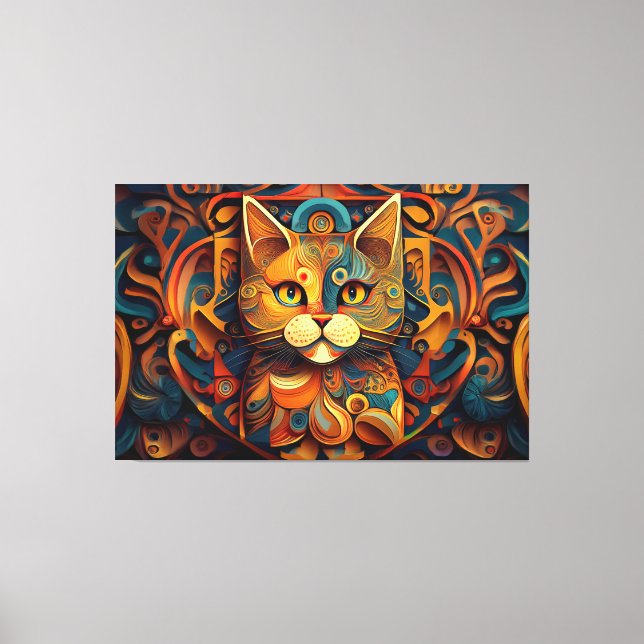 Abstract art canvas print  (Front)