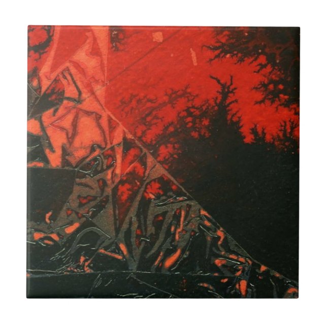 Abstract Art Ceramic Tile (Front)