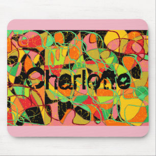 abstract art Charlotte from Orphan Black tvshow Mouse Mat