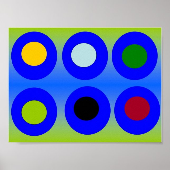 Abstract Art - Circles Within Circles Poster (Front)