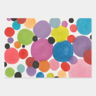 Abstract Art Circles Wrapping Paper Sheet