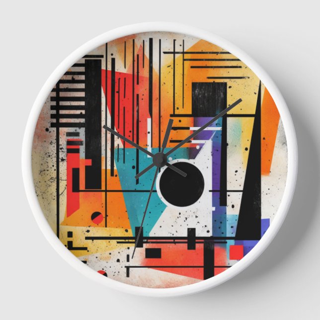 Abstract art clock (Front)