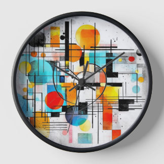 Abstract art clock
