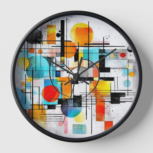 Abstract art clock (Front)
