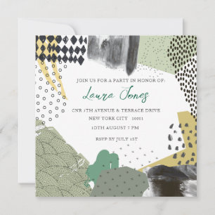 Abstract Art Collage Promotional Event Invitation