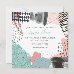 Abstract Art Collage Promotional Event Invitation