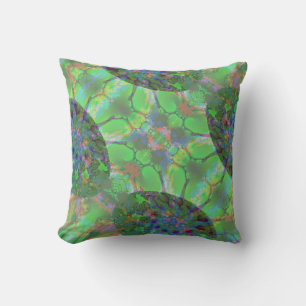 Abstract Art Colourful Egg Pattern Persian Orange Cushion