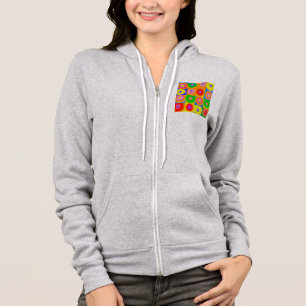 Abstract Art Colourful Happy Hoodie