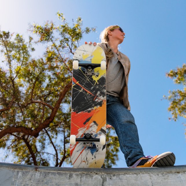Abstract Art Colourful Skateboard (Outdoor 1)