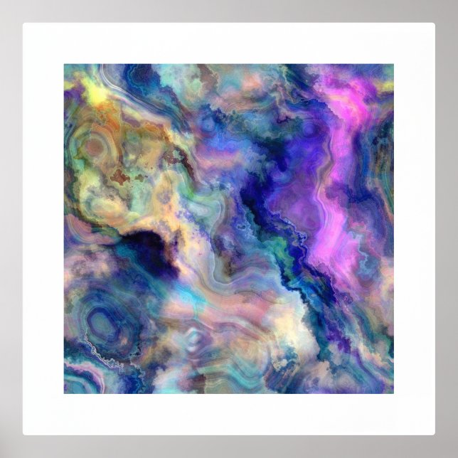Abstract art colours Foil Print (Front)