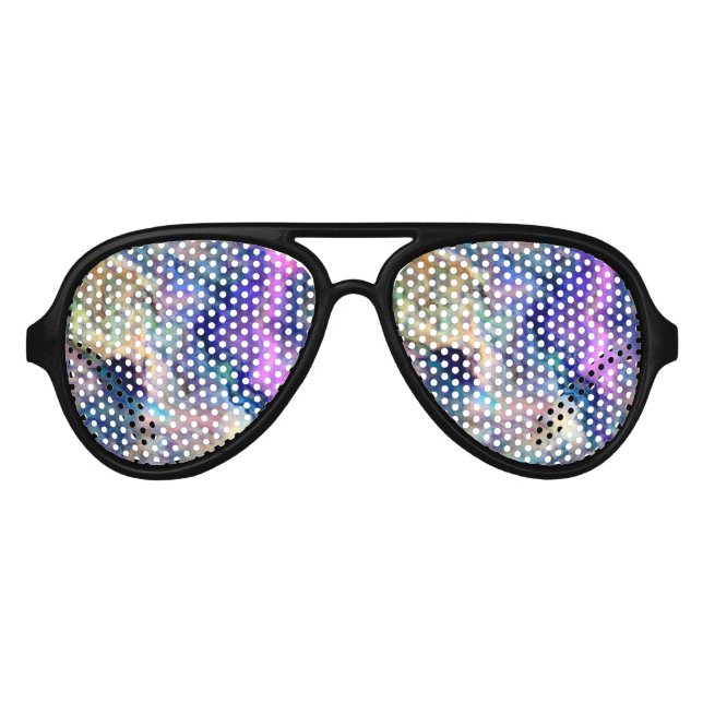 Abstract art colours Party Sunglasses (Front)