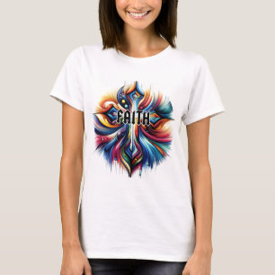 Abstract Art Cross Faith T-Shirt
