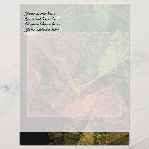 Abstract Art Cubic Space Letterhead Design