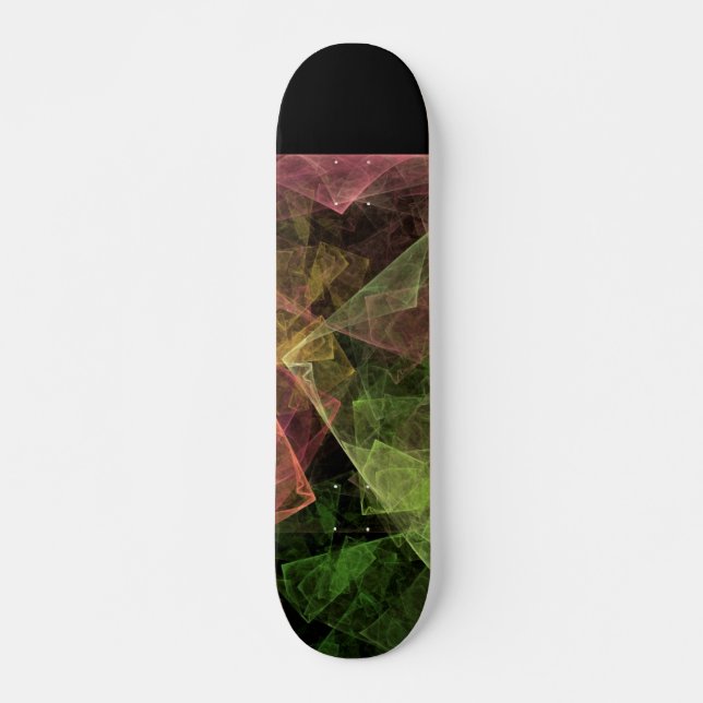 Abstract Art Cubic Space Skateboard (Front)
