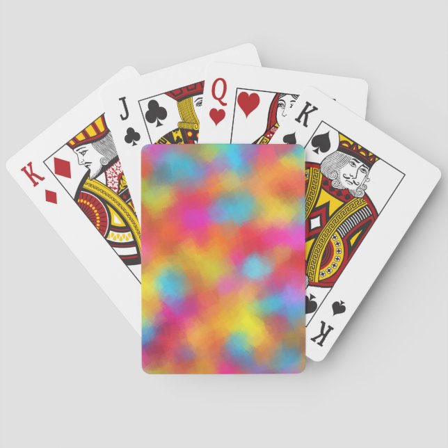 Abstract Art Custom Elegant Template Colourful Playing Cards (Back)