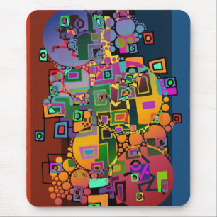 Abstract Art - Dancing in the city + your ideas Mouse Mat