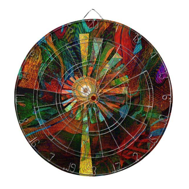 Abstract Art Dartboard (Front)