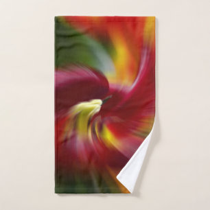 Abstract Art Daylily in Splendour   Hand Towel