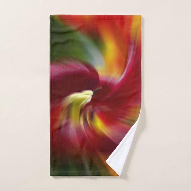 Abstract Art Daylily in Splendour   Hand Towel (Hand Towel)