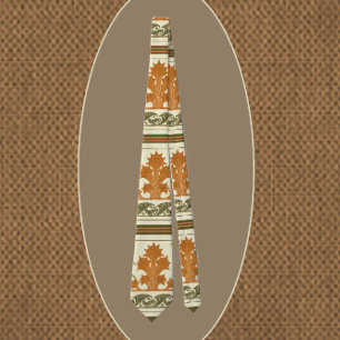 Abstract Art Deco Handsome Leaves Nature Design Tie