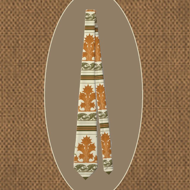 Abstract Art Deco Handsome Leaves Nature Design Tie (Creator Uploaded)