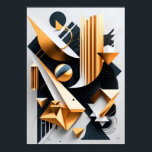 Abstract Art Deco Poster | Office, home, public<br><div class="desc">This is an abstract art piece created with influence from art deco styles. It's form draw focus into the piece allowing the mind to relax and wander. It would look great in any office space or even in a public space.</div>