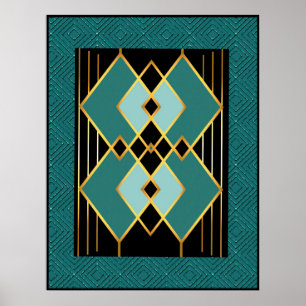 Abstract Art Deco Style Poster