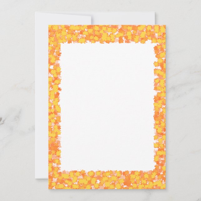 Abstract Art Design Autumn Foliage DIY Card (Front)